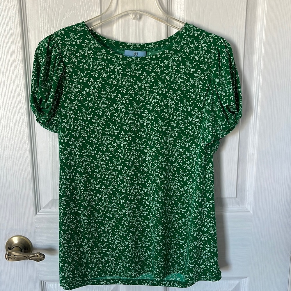 Green CeCe Blouse